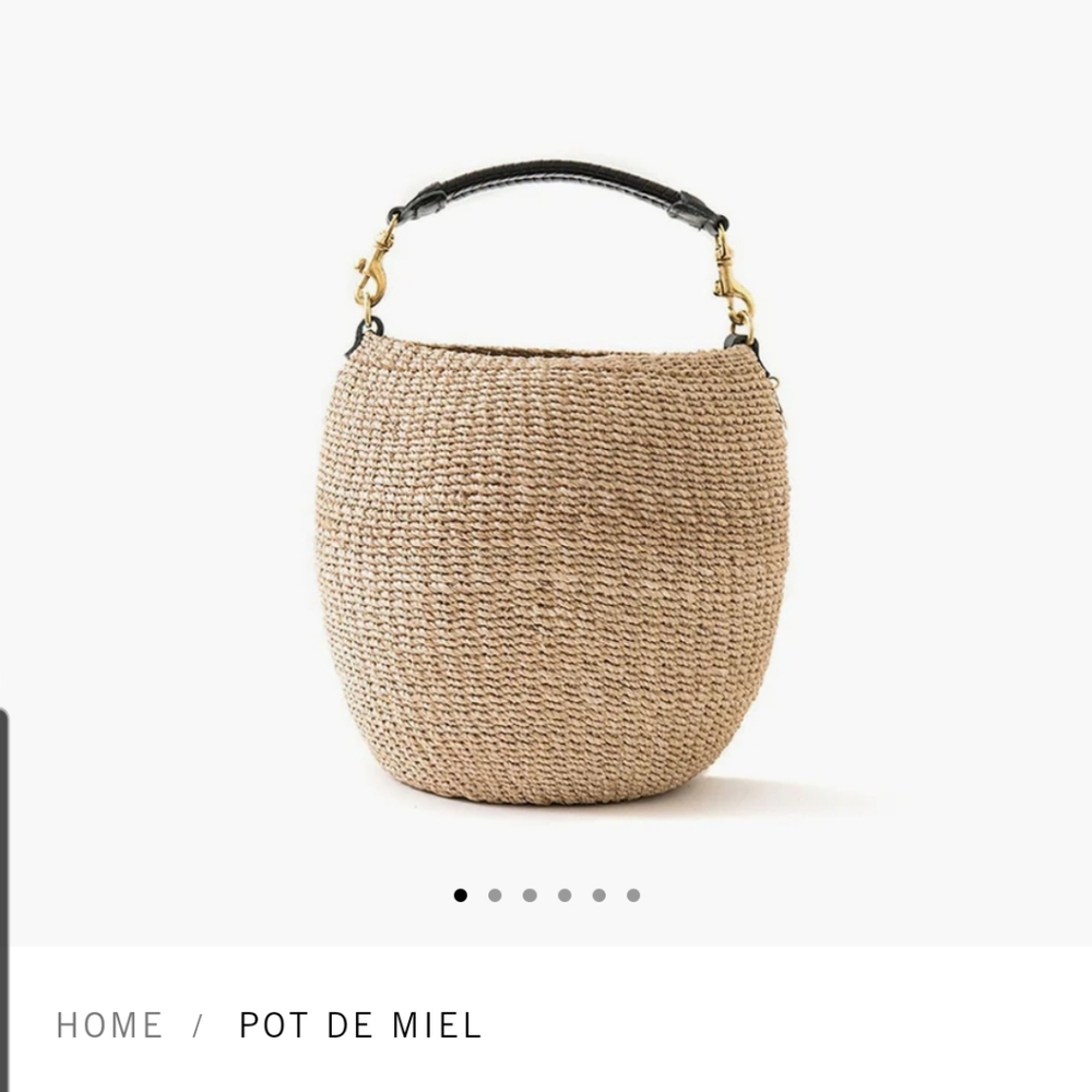 Clare V Pot de Miel and crosdbody strap. NWT